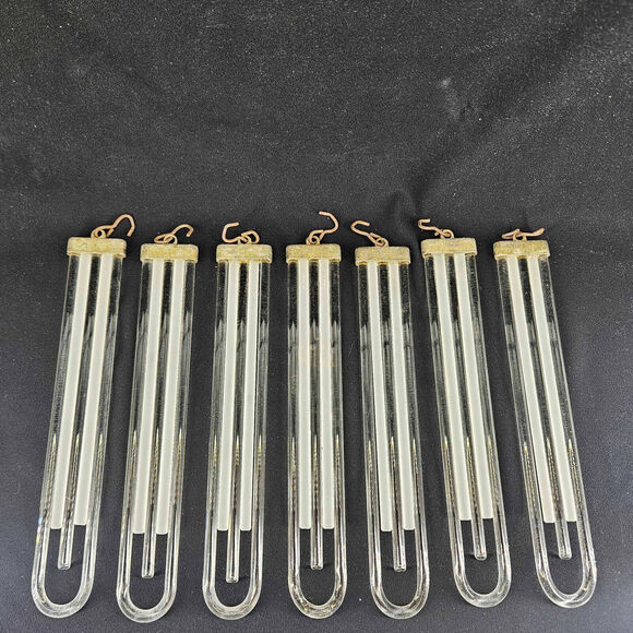 Vintage Glass Chandelier Prisms Drops Art Deco 7 Replacement pieces 8